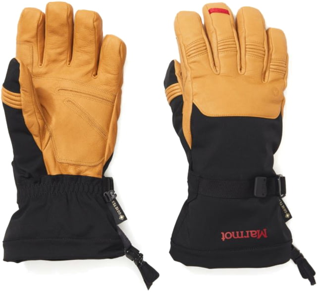 Marmot Ultimate Ski GORE TEX Glove - Men's Black/Tan Extra Small