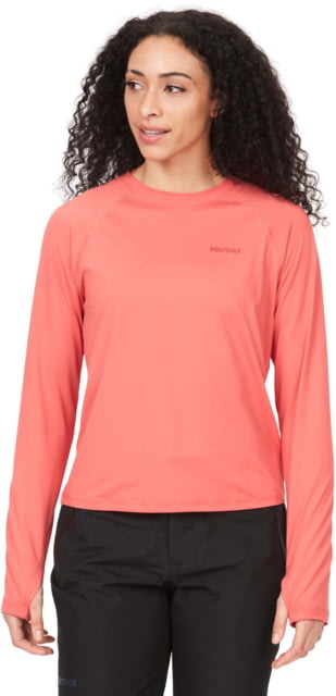Marmot Windridge Long Sleeve T-Shirt - Womens Grapefruit Medium