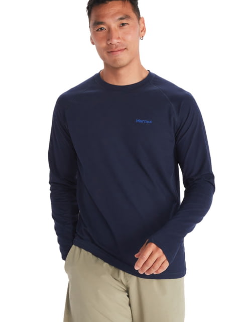Marmot Windridge Long Sleeve T-Shirt - Men's Arctic Navy Extra Large
