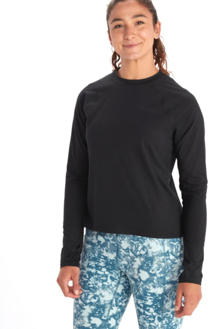 Marmot Windridge Long Sleeve T-Shirt - Womens Black Extra Large