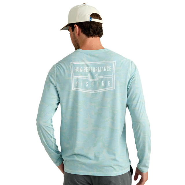 Huk Performance Fishing Marolina DBA HUK Huk Drift Performance Long Sleeve Shirt Heron Blue XL - $49.99 at CampSaver.com
