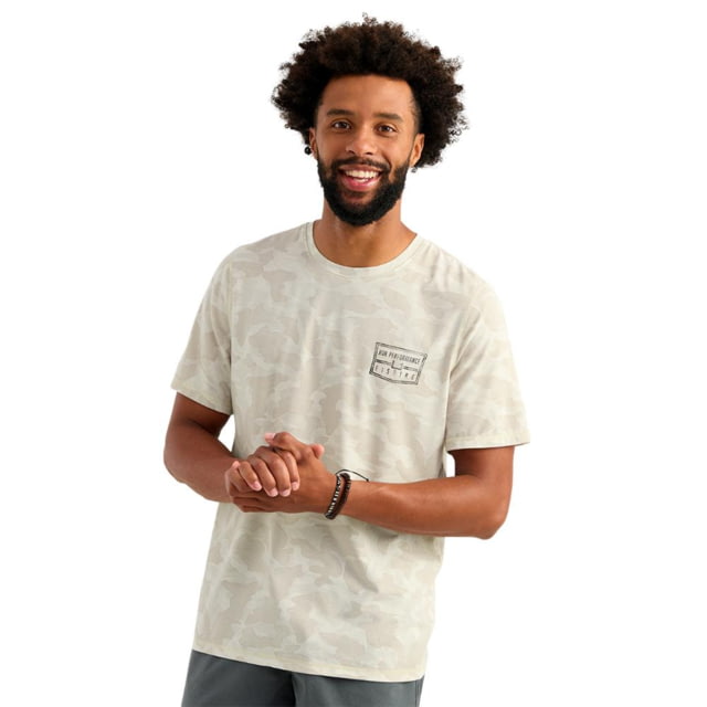 Huk Performance Fishing Marolina DBA HUK Huk Drift Performance Short Sleeve Shirt Silver Birch Camo 2XL - $51.99 at CampSaver.com