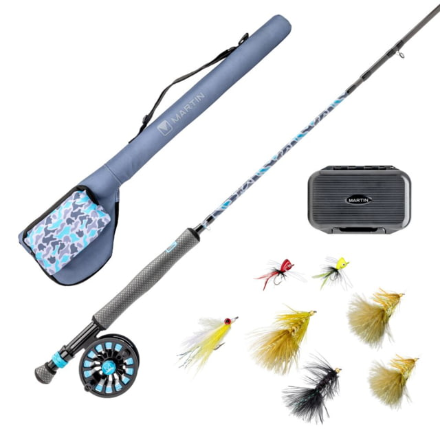 Martin Martin X84 Fly Kit 9ft 8wt 4 Pieces Black/Blue