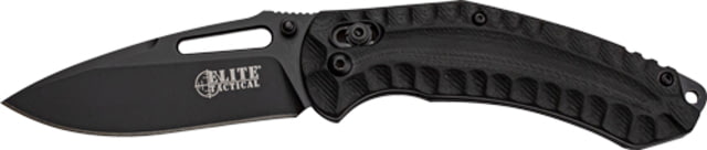 Elite Tactical Pyrodex Folding Knife 3.3 in Stainless Steel Drop Point