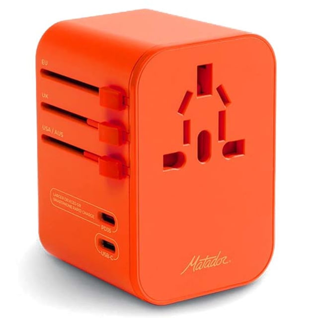 Matador Matador Global Travel Adapter Orange 3x2x2