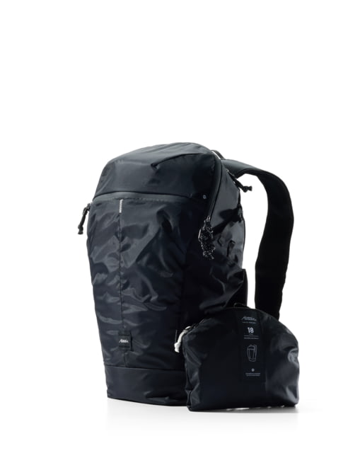 Matador Zipper Packable Backpack Packed Black 18L