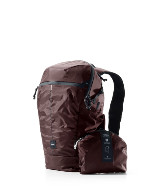 Matador Zipper Packable Backpack Packed Garnet 18L