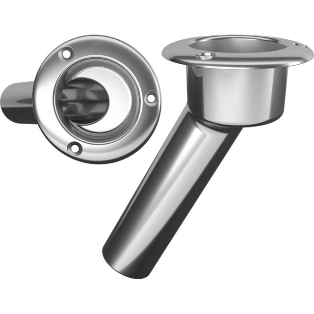 Mate Series Stainless Steel 30 Rod & Cup Holder - Open - Round Top