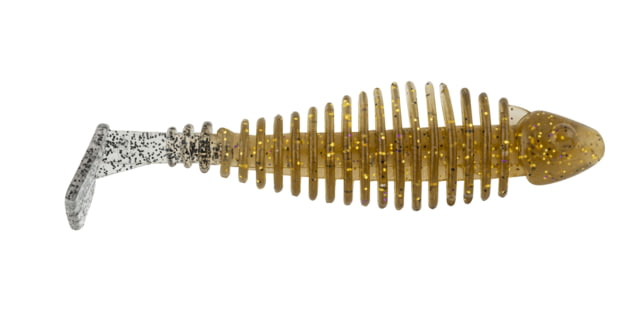 Matzuo Gaikotsu 3.5in Ribbed Swimmer 8pk Black Tail Goby