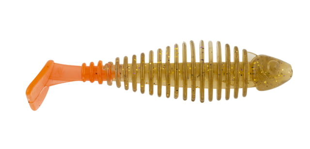 Matzuo Gaikotsu 3.5in Ribbed Swimmer 8pk Fire Tail Gold