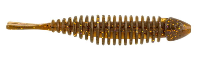 Matzuo Gaikotsu Ribbed Beaver Tail 4in 8pk Rootbeer Gold Flake