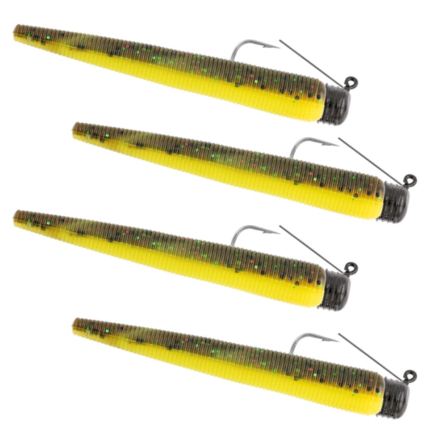 Matzuo Weedless Ned Rig 1/8oz YellowJacket 4pk