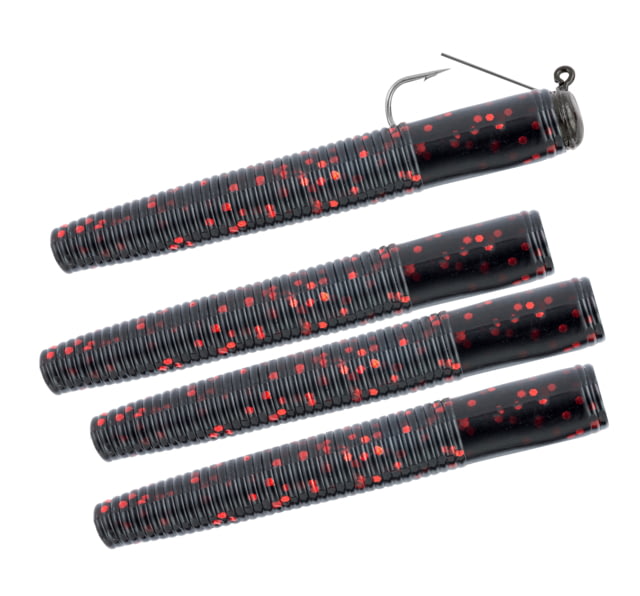 Matzuo Weedless Ned Rig Black/Red 1/16oz 4 Pack