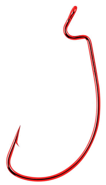 Matzuo Xtra-Wide Gap Worm Hook Red SIze #1/0