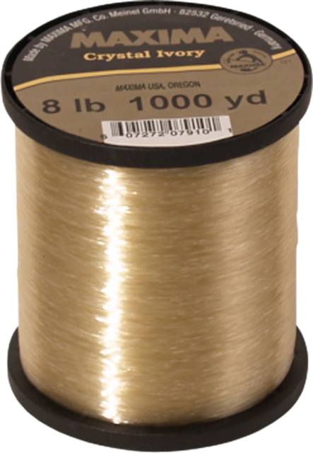 Maxima Crystal Ivory Mono Line Guide Spool 10lb 1000yd MQP 10