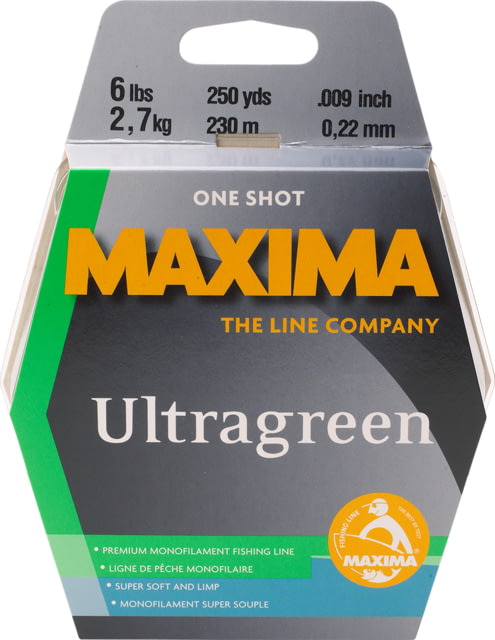 Maxima Ultragreen Mono Line 1-Shot Spool 18lb 220yd