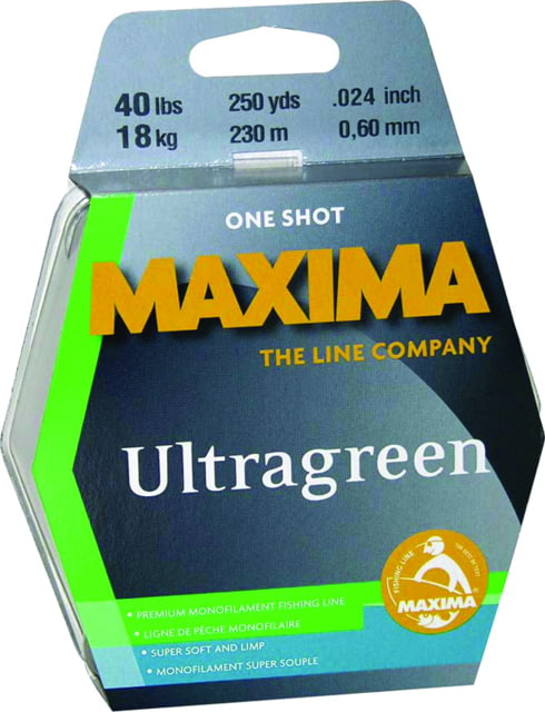 Maxima Ultragreen Mono Line 1-Shot Spool 20lb 250yd