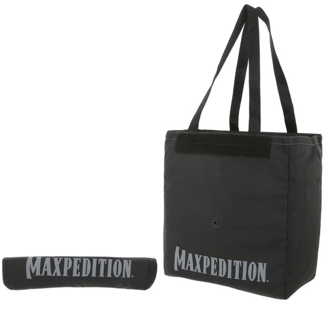 Maxpedition Roll Up Tote w/ 2 Maxpedition Logos Black 14in x 12in x 8in