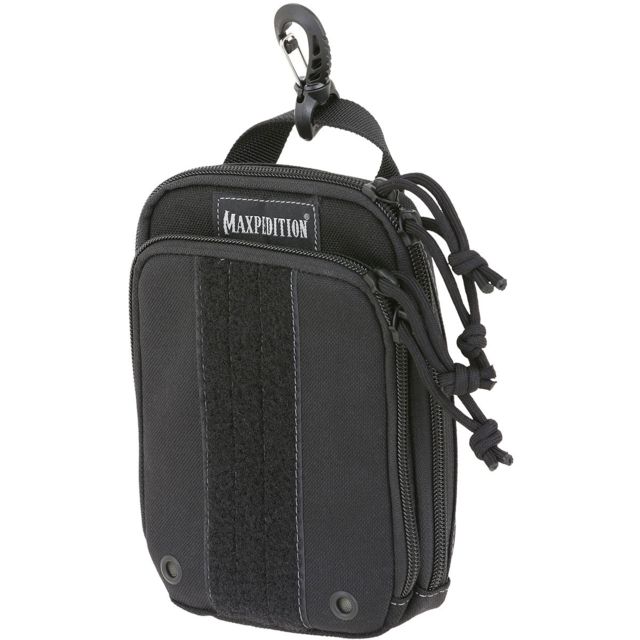 Maxpedition ZipHook Large Pocket Organizer 5.25in x 2in x 8in Black Large