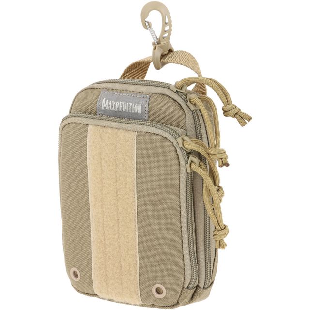 Maxpedition ZipHook Large Pocket Organizer 5.25in x 2in x 8in Khaki Large