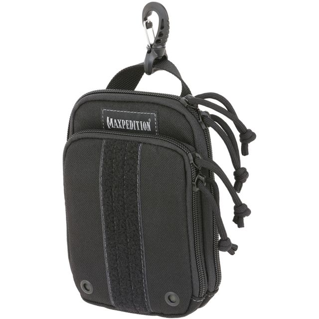 Maxpedition ZipHook Small Pocket Organizer 4.5in x 1.5in x 6.5in Black Small