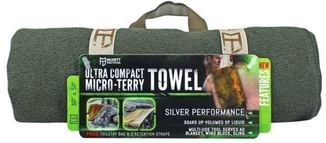 McNett Tactical Microterry Large Towel Olive Drab Green 191470