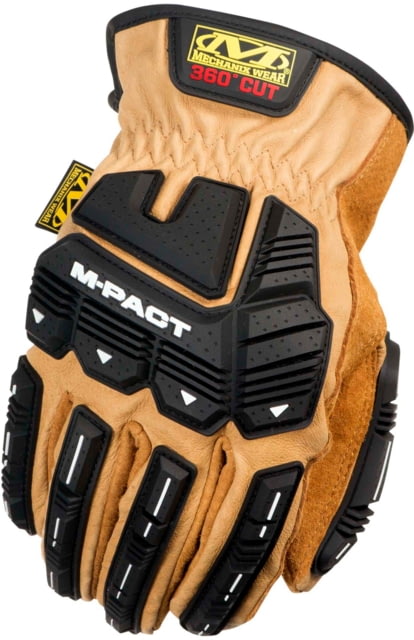 Mechanix Wear M-Pact Leather Driver Cut Resistant Gloves – Men’s Tan Medium