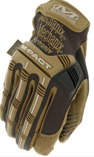 Mechanix Wear M-Pact Thermoplastic Rubber Gloves – Men’s Brown Large