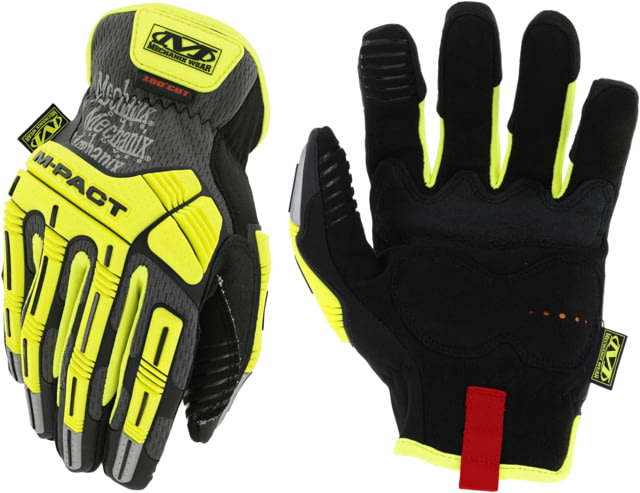 Mechanix Wear Mechanix Wear M-Pact Open Cuff E5 Cut Resistant Gloves - Men's Flourescent Yellow Small