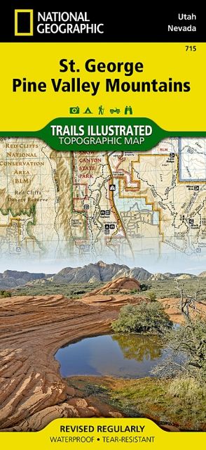 National Geographic Books St. George Pine Valley Mountains Map No.715