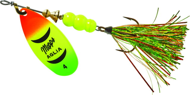 Mepps Aglia Flashabou In-Line Spinner 1/3 oz Hot Fire Tiger B4FT HFT-FT