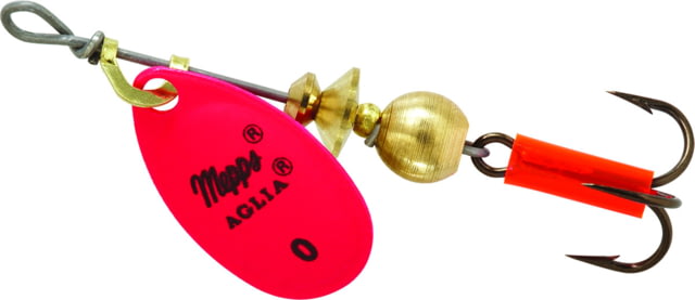 Mepps Aglia In-Line Spinner 1/12 oz Plain Treble Hook Hot Pink Blade B0 HP