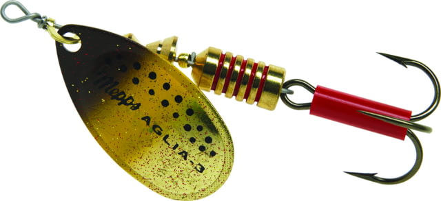 Mepps Aglia In-Line Spinner 1/4 oz Plain Treble Hook Brown Trout Blade B3 BRT