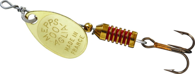 Mepps Aglia Ultra Lites In-Line Spinner 1/18 oz Single Hook Gold Blade B00