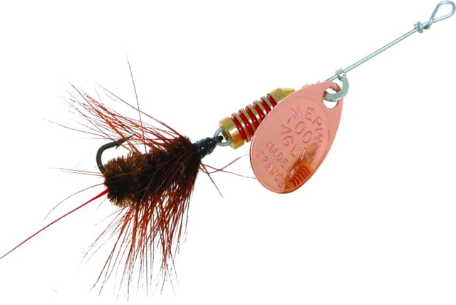 Mepps Aglia Ultra Lites In-Line Spinner 1/18 oz Single Hook Gold Blade with Brown Tail B00W G-BR