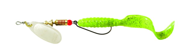 Mepps Comet Combo 1/4oz Silver-Neon Chartreuse flake C3C S-101S