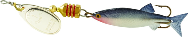 Mepps Comet Mino In-Line Spinner 1 7/8in 1/6 oz Silver Blade with Shad Mino Floating C1M