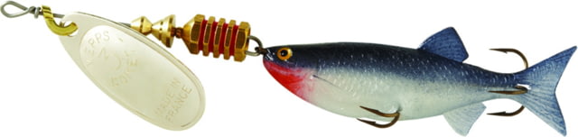 Mepps Comet Mino In-Line Spinner 2 1/2in 5/16 oz Silver Blade with Shad Mino Floating C3M