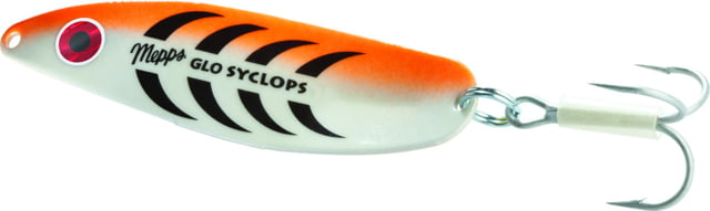 Mepps Glo Series-Syclops Plain Treble 1/2oz Glo Orange SY1 GO