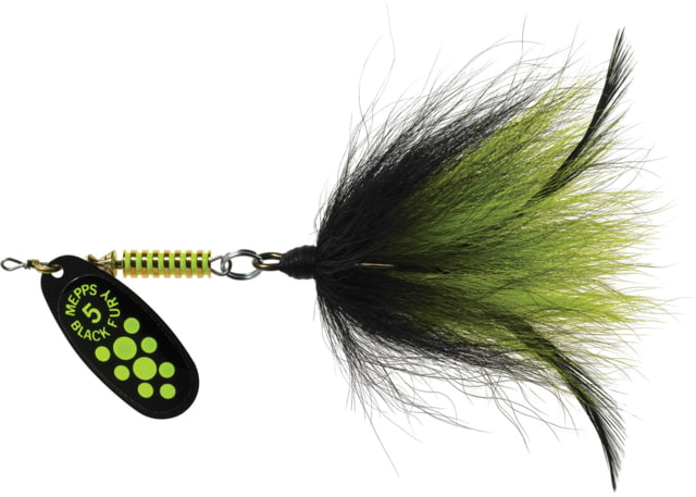 Mepps Musky Killer-Bucktail chart dot-black/chart 3/4oz BFM CH-BC