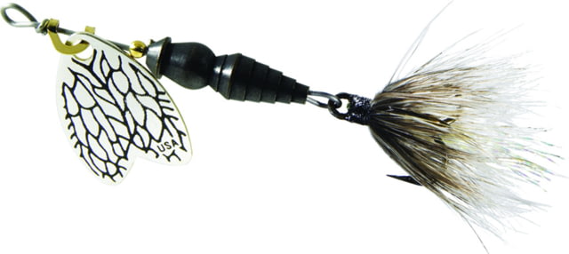 Mepps Thunder Bug In-Line Spinner 1/8 oz Dressed Treble Dragon Fly Body with Silver Blade TB1T DGF-S
