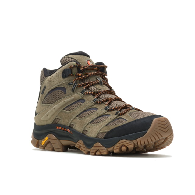 Merrell Moab 3 Mid WP Hiking Shoes - Men's Wide Olive/Gum 12