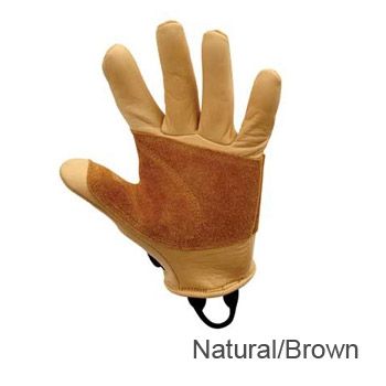 Metolius Full Finger Belay Gloves - Natural / Bro 10503