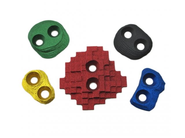 Metolius Mini-Tech Screw On Footholds 5 Pack Red