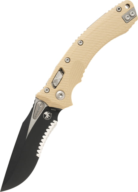 Microtech Microtech Amphibian Ram-Lok Black P/S G-10 3.875in Folding Knife Tan