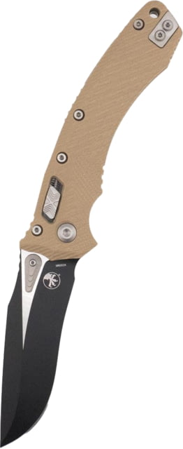 Microtech Microtech Amphibian Ram-Lok Black STD G-10 3.875in Folding Knife Tan