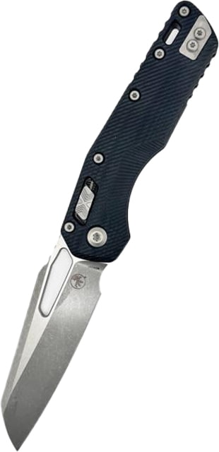 Microtech MSI Fluted G-10 Apocalyptic STD 3.88in Folding Knife Black