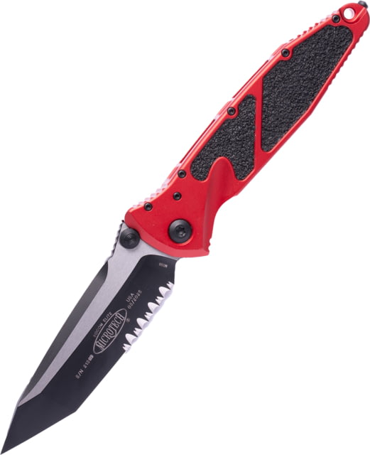 Microtech Microtech Socom Elite T/E-M Black P/S 4in Folding Knife Red