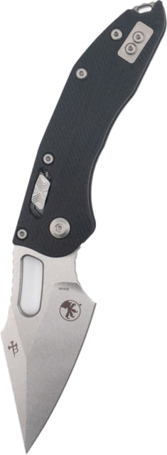 Microtech Stitch S/E Ram - Lok Fluted G-10 Standard 3.71in Folding Knife Black