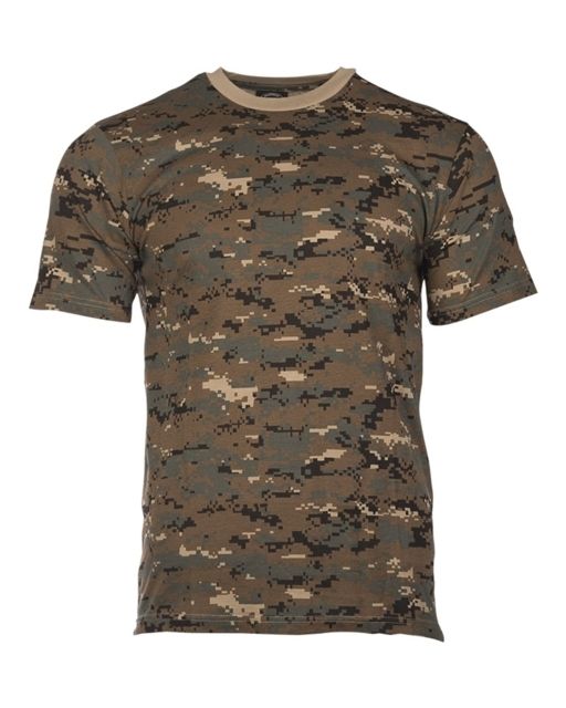 MIL-TEC T-Shirt – Men’s Digital Woodland Camo Extra Large